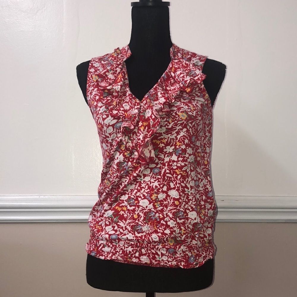 Chaps xs blouse with banded bottom